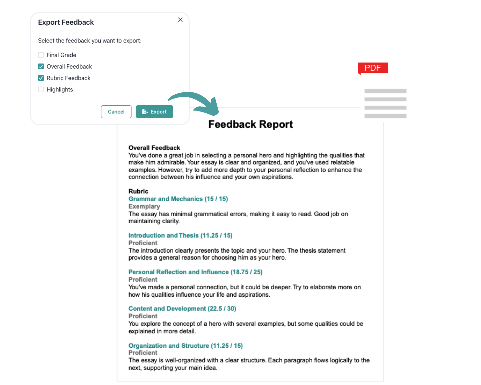 Export Feedback Report Feature Image